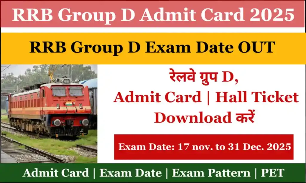 RRB Group D Admit Card 2025