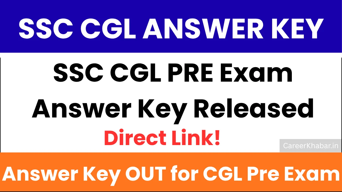 SSC CGL Answer Key 2025